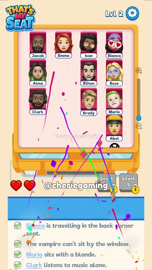 That‘s My Seat  Level 2 final answer and solution