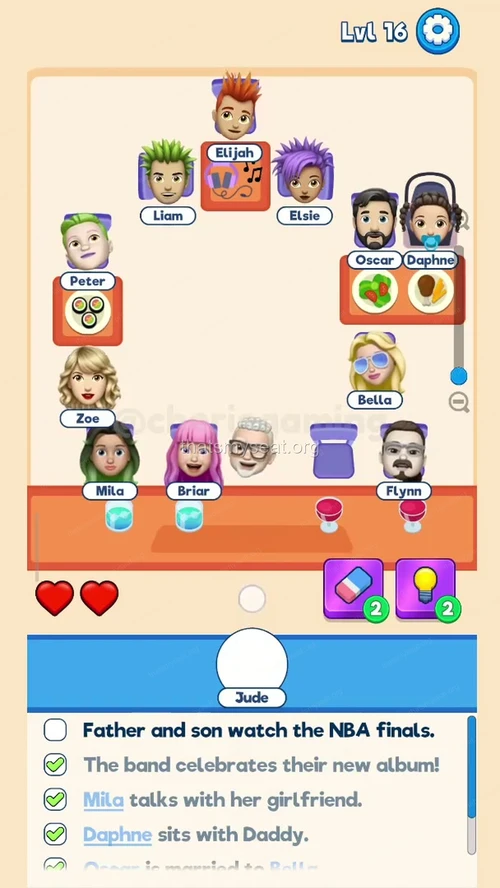 That‘s My Seat  Level 16 final answer and solution