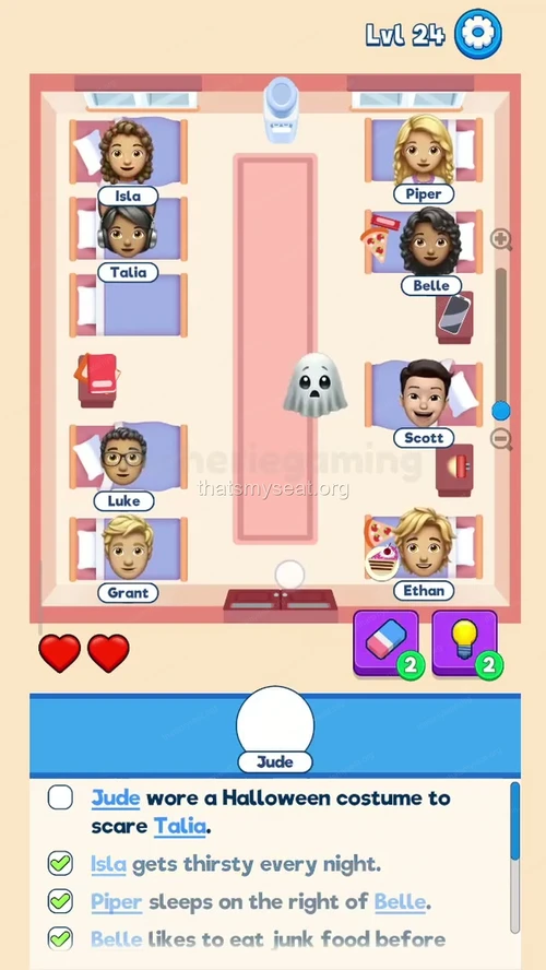 That‘s My Seat  Level 24 final answer and solution