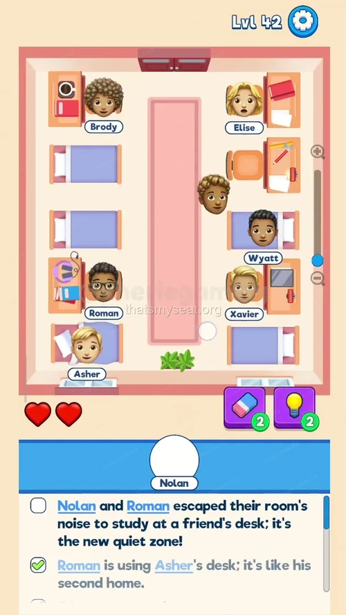 That‘s My Seat  Level 42 final answer and solution